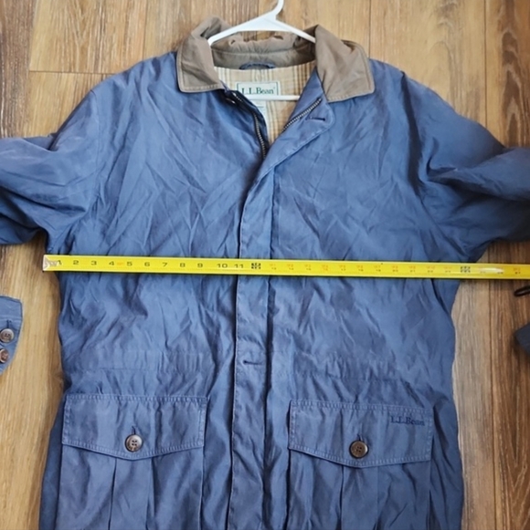 L.L. Bean Blue Polyester Nylon Coat Jacket - Picture 13 of 14